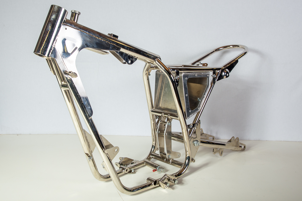 B.Z.S. Racing Parts - BSA frames with nickel surface treatment